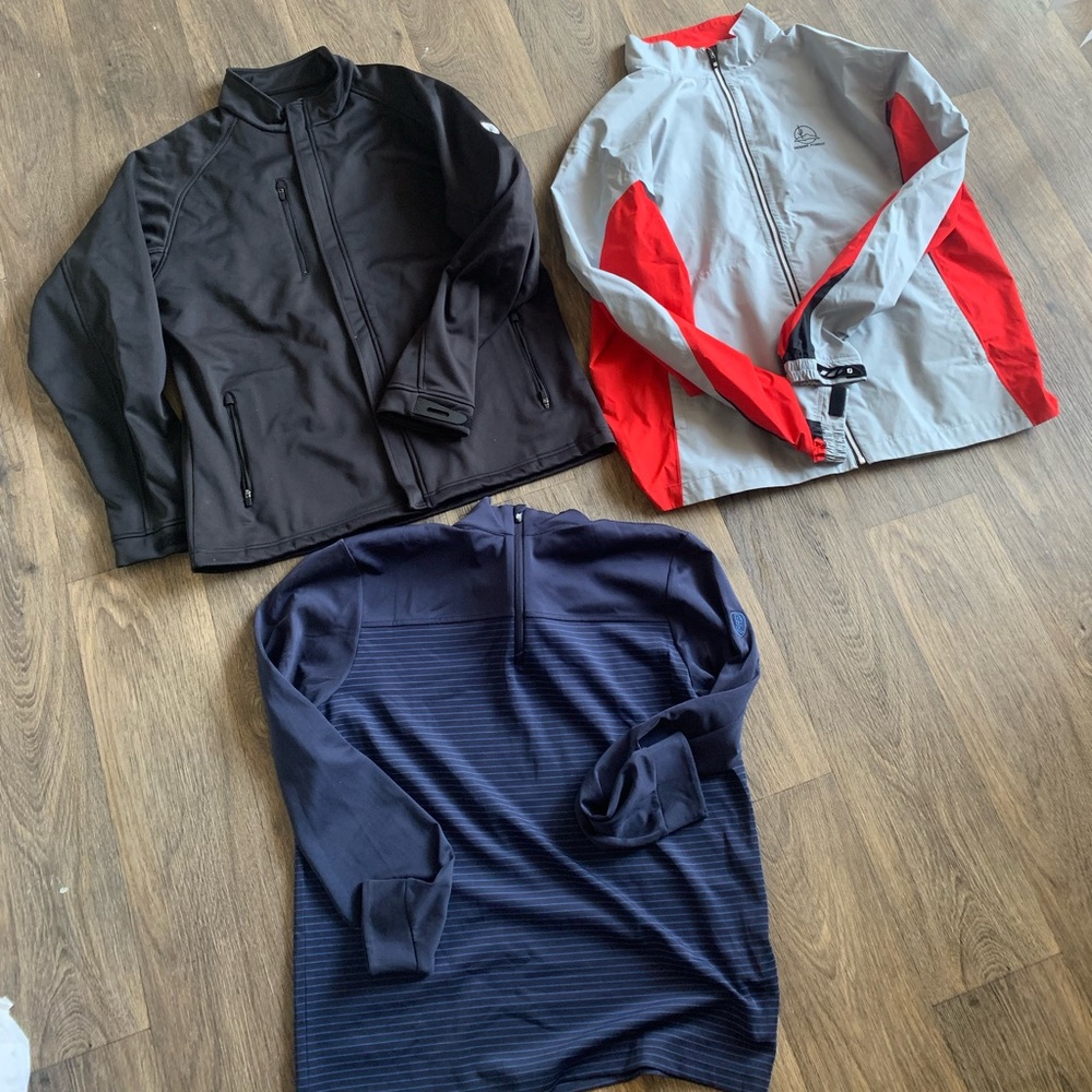 Golf polos and jackets